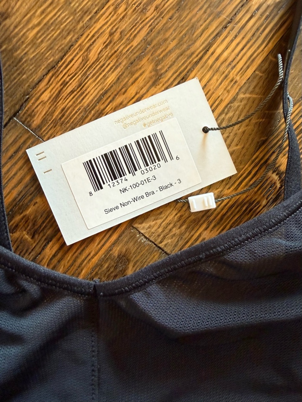 NEGATIVE — Stevie Non-Wire Bra — Black — size 3 — NWT - Picture 7 of 10